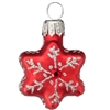 Mini Red Star With Snowflake