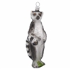 Lemur Black & Grey Blown Glass