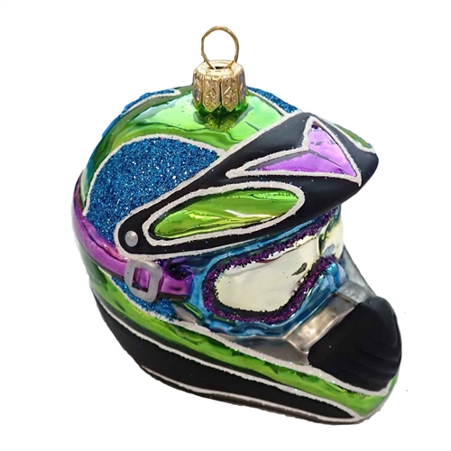 Motocross Snowcross Racing Helmet Ornament