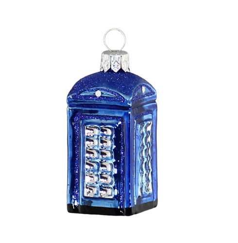 Small Blue British Telephone Booth