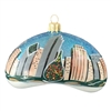 Chicago Bean In Winter Ornament