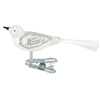 Mini Ice White & Silver Clip-On Vogel