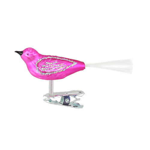 Mini Clip-On Pink Bird