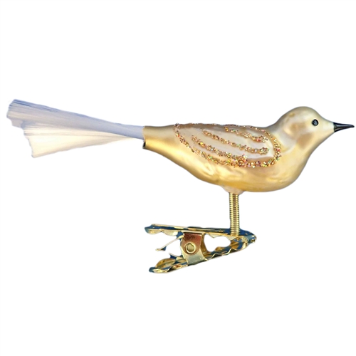 Mini Clip-On Champagne Gold Bird