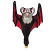 Large Ornate Blown Glass Hanging Vampire Bat