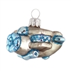 Silver & Blue Biplane Ornament