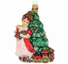 Exclusive Series - Young Girl At X-mas Tree With Doll & Gifts