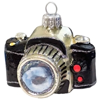 Black SLR Camera Ornament