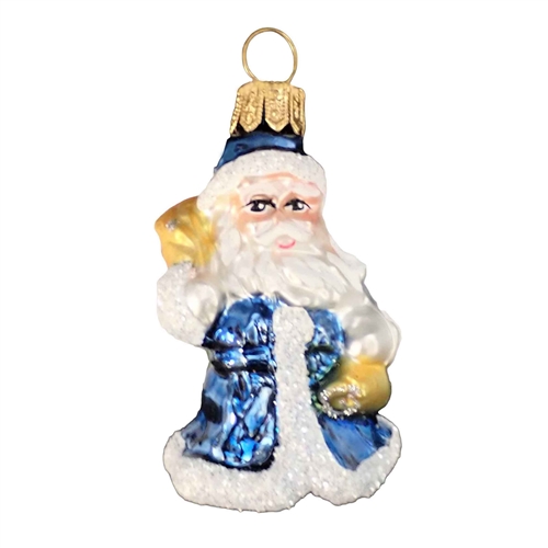 Mini Light Blue Santa