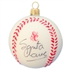 Baseball Ornament Autographed By Santa Claus