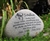 Extra large pet memorial river stone