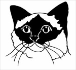 Birman Cat Head memorial graphic