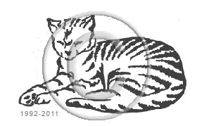 Tabby Cat Sleeping memorial graphic