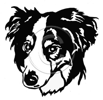 Border Collie Graphic, apetmemorial.com