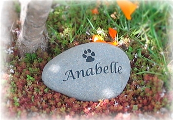 Medium River Stone Pet Memorial