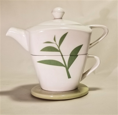 White, Tea leaf Tea for One stacker set