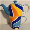 Colorful Tea pot With mug