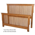 Oak Great Plains Mission Bed