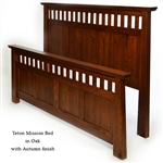 Oak Teton Mission Bed