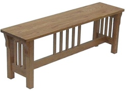 70" Mixed Wood Bench