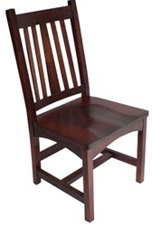 Quarter Sawn Oak Eastern Dining Room Chair, Without Arms