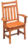 Cherry Trestle Dining Room Chair, With Arms