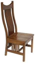 Maple Western Dining Room Chair, Without Arms