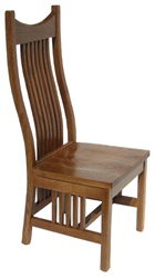 Oak Western Dining Room Chair, Without Arms