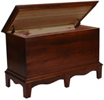 Twin Walnut Dowry Chest, 58" x 22"" x 22"