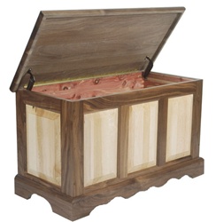 Medium Mixed Wood Hope Chest, 42" x 18" x 20"