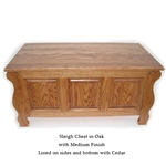 Oak Sleigh Chest