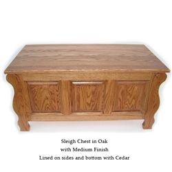 Oak Sleigh Chest