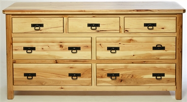 48w x 30h x 20d Houston 5 Drawer Cherry Dresser