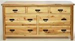 48w x 30h x 20d Houston 5 Drawer Mixed Wood Dresser