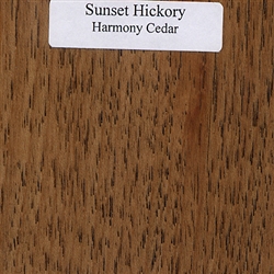 Sunset Hickory Wood Samples