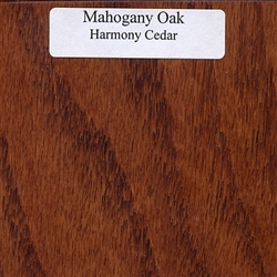 Mahogany Oak Wood Sample