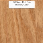 Oil and Wax Oak Wood Sample