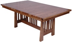 110" x 42" Oak Eastern Dining Room Table