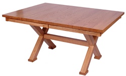 110" x 42" Hickory Railroad Dining Room Table