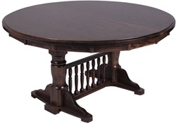 54" Hickory Round Dining Room Table