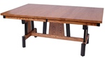 50" x 42" Oak Zen Dining Room Table