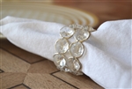 Crystal and Silver Napkin Ring Set