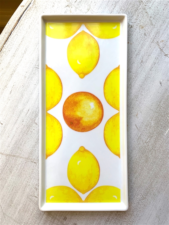 Citrus porcelain tray