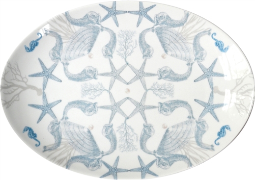 La Mer Medium Porcelain Coupe Serving Platter