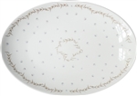 Pearls Medium Porcelain Coupe Serving Platter