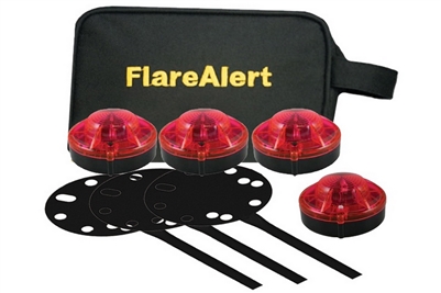 FLARE ALERT PRO ACCESSORY KIT - 4 PACK - RED OR YELLOW