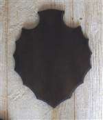 Dark Oak Fiber Core Arrowhead Shoulder Mount Panel 18x23