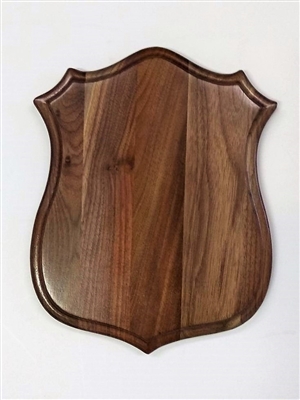 Black Walnut Badge Antler Mount Panel 9.5x12