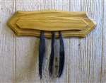 Turkey Beard Plaque for 10 - Medium Oak