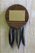 Turkey Beard Plaque and Picture Kit - Black Walnut Circle